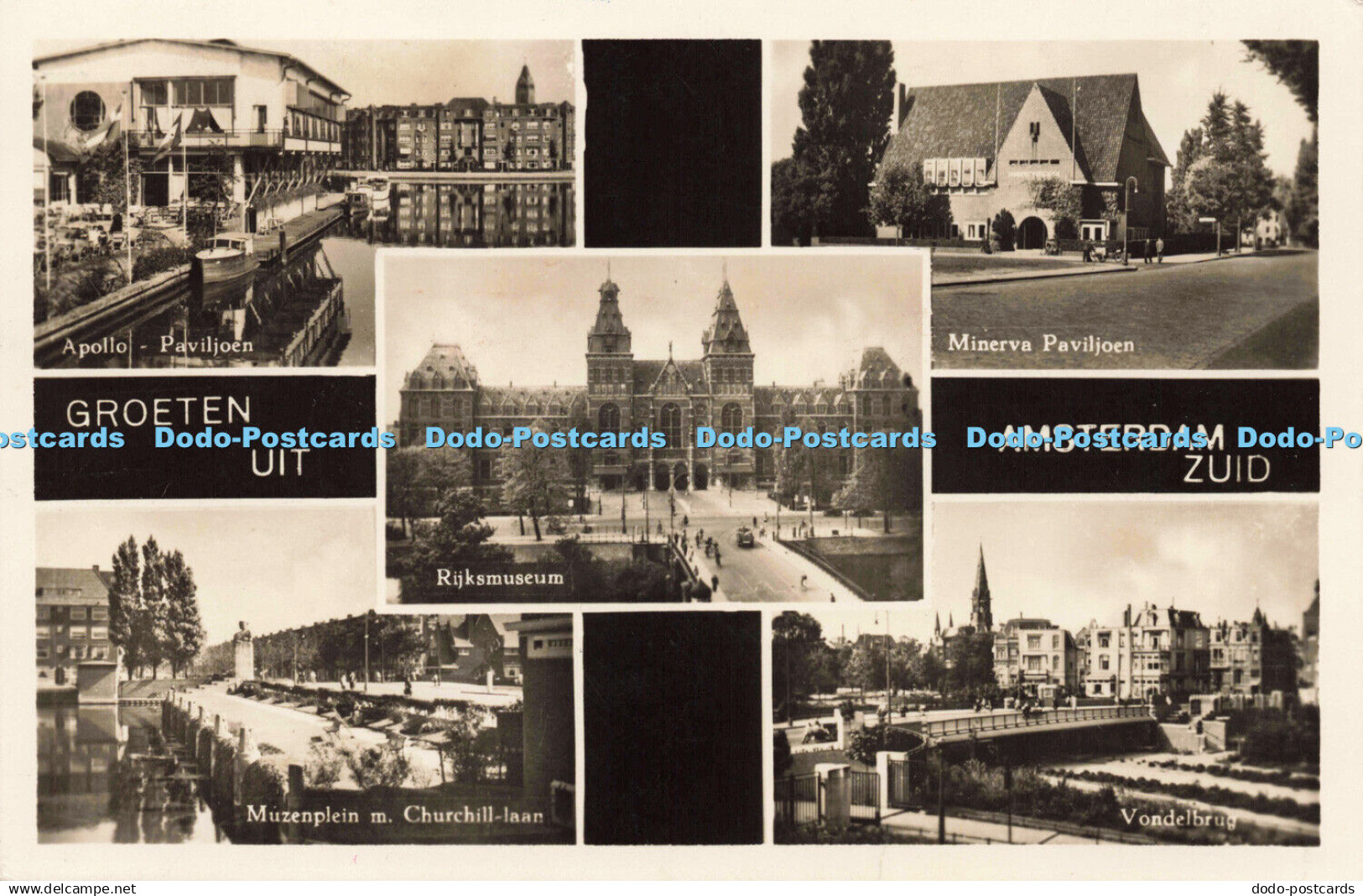 R206422 Groeten uit Amsterdam Zuid H Greven 1955 Multi View