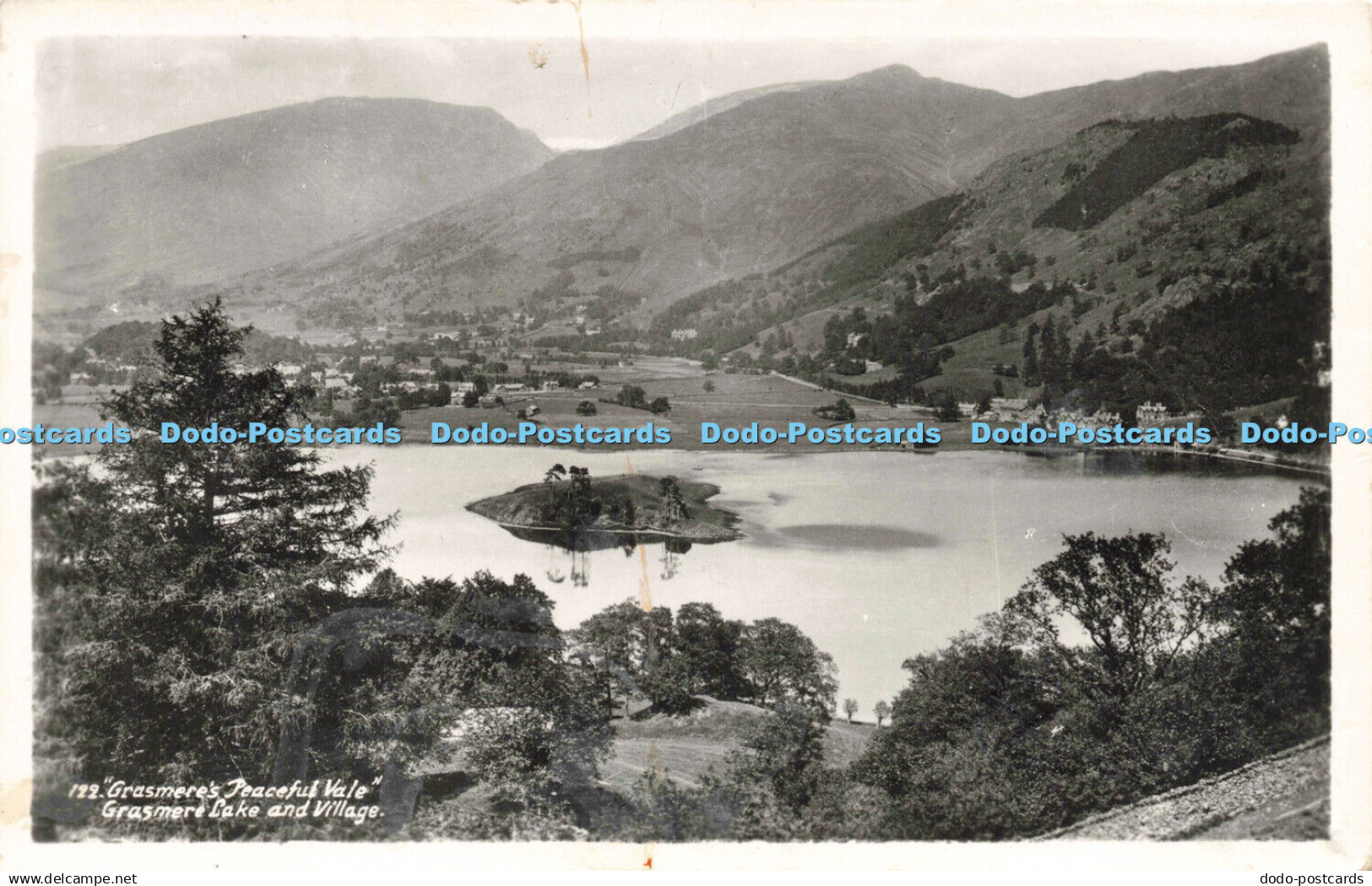 R211143 122 Grasmere Peaceful Vale Grasmere Lake and Village Abraham 1961
