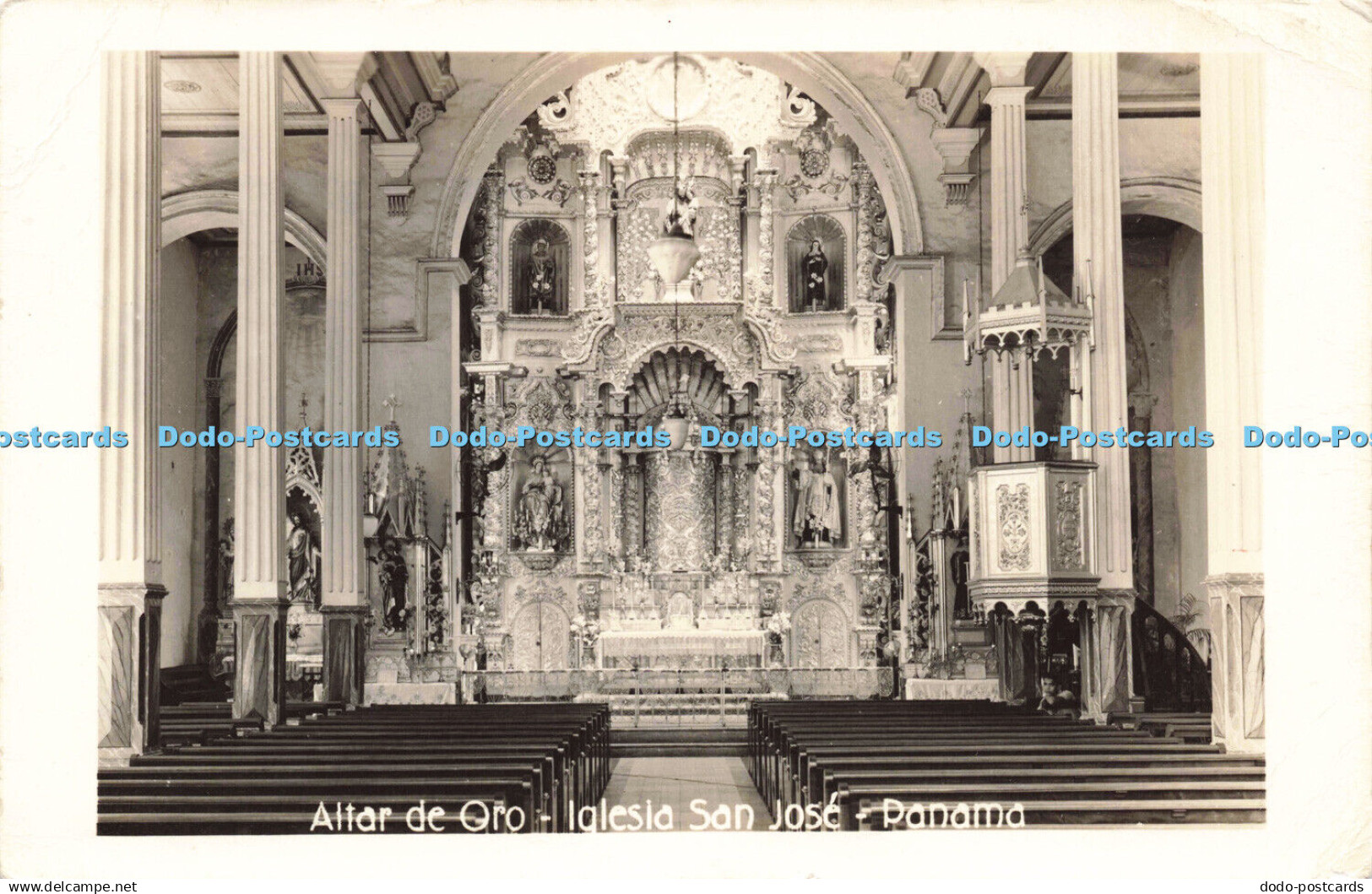R217159 Altar de Oro Iglesia San Jose Panama Flatau