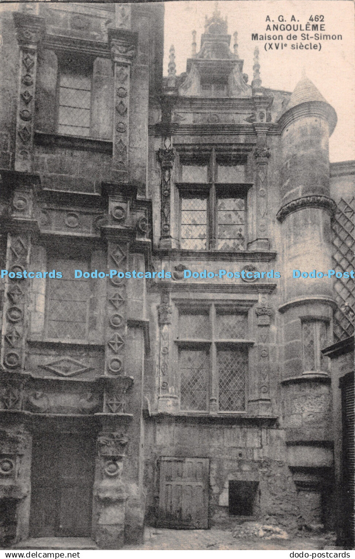 R238830 Angouleme Maison de St Simon XVI siecle A Gilbert Angouleme