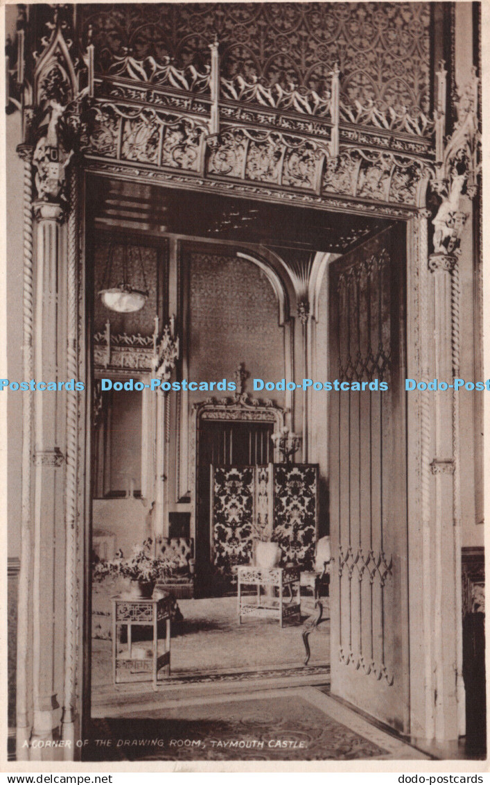 R240470 A Cornier of the Drawing Room Taymouth Castle Post Card RP