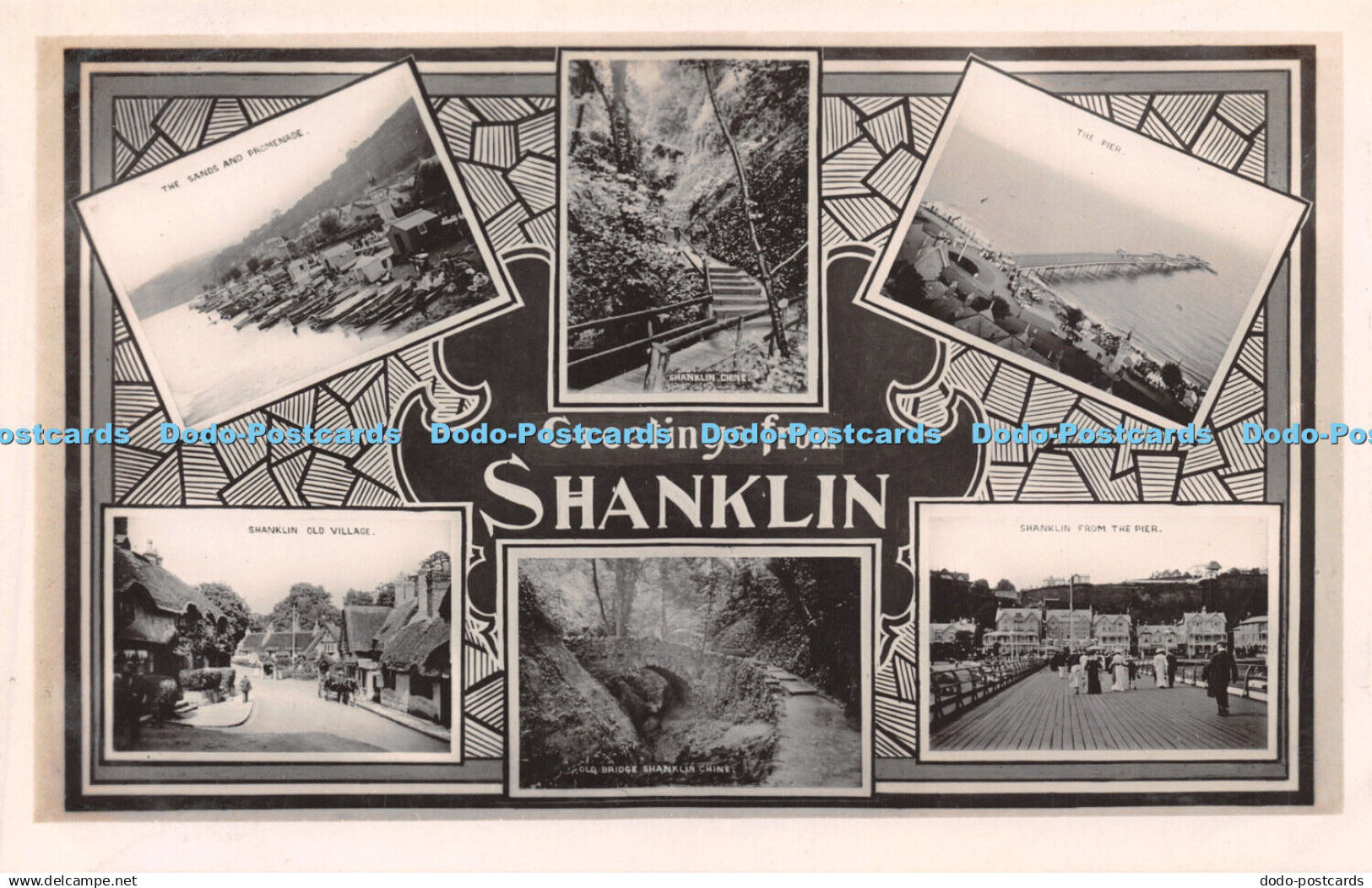 R248078 Greetings from Shanklin The Sands and Promenade Shanklin Chine The Pier