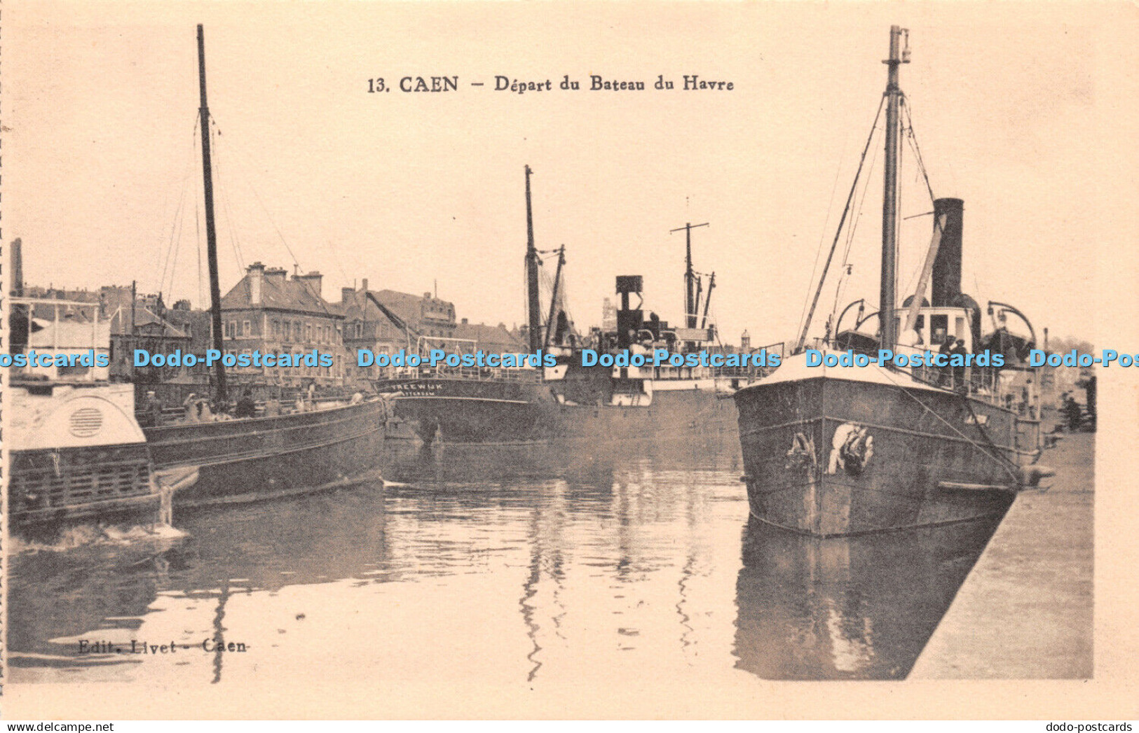 R254068 13 Caen Depart du Bateau du Havre Livet Caen