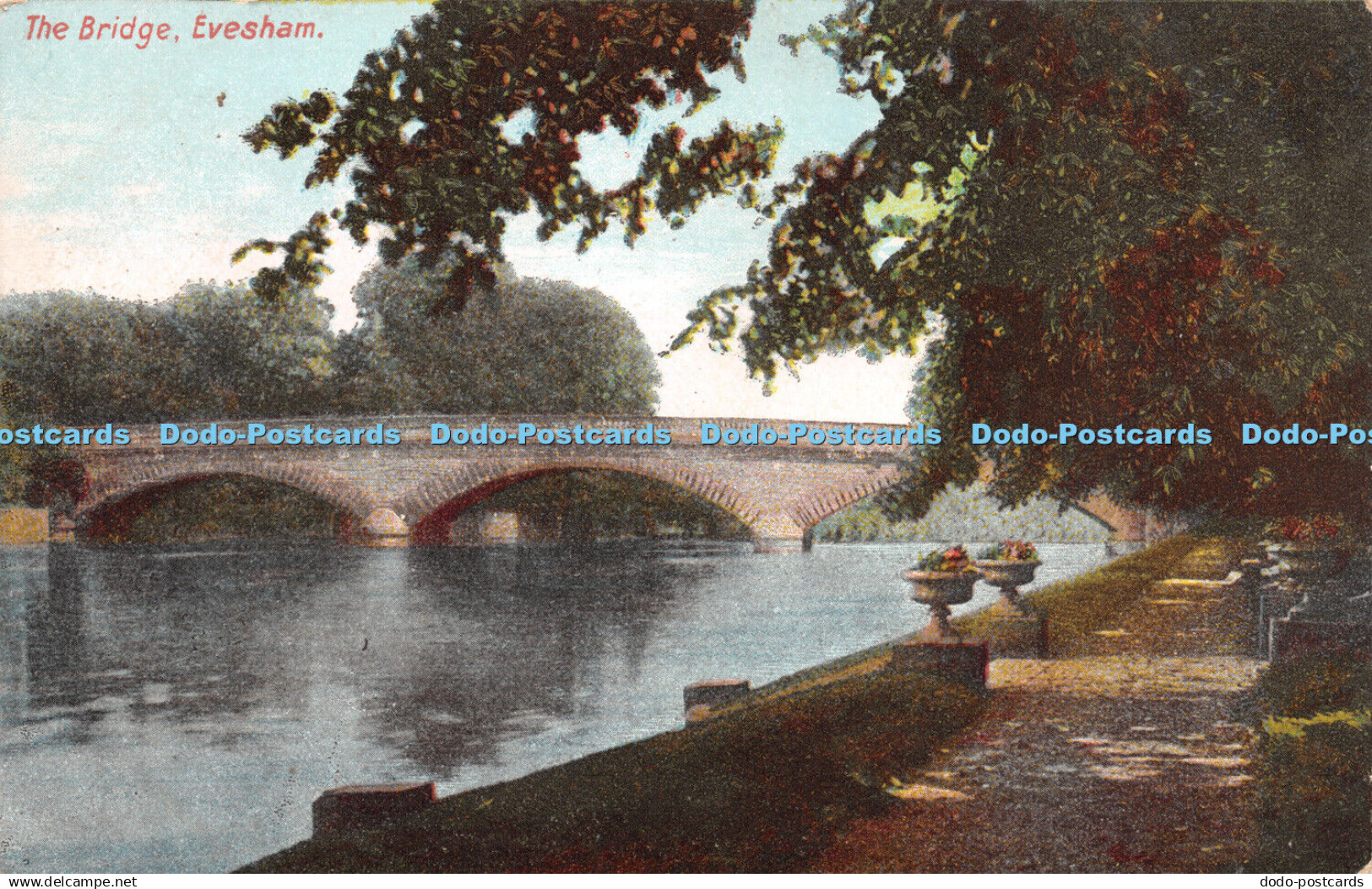 R266867 The Bridge Evesham Baylis Evesham Series Post Card