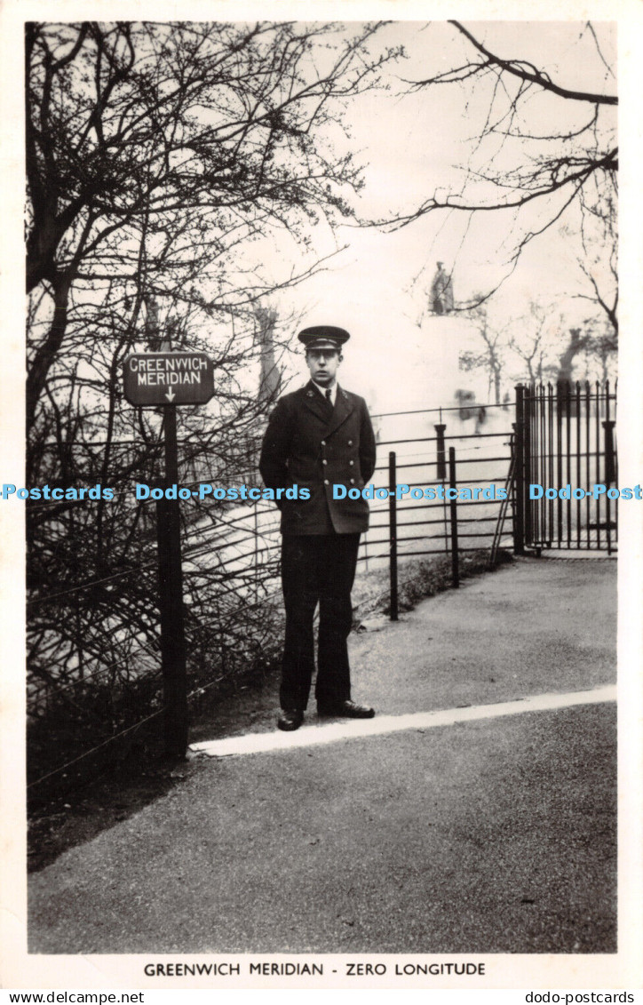 R270514 Greenwich Meridian Zero Longitude Sending You Greetings RP