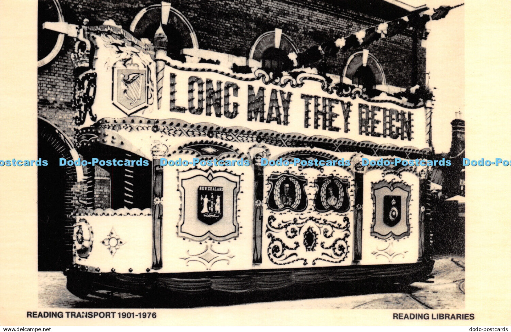 R272893 Reading Transport 1901 1976 Reading Libraries Post Card