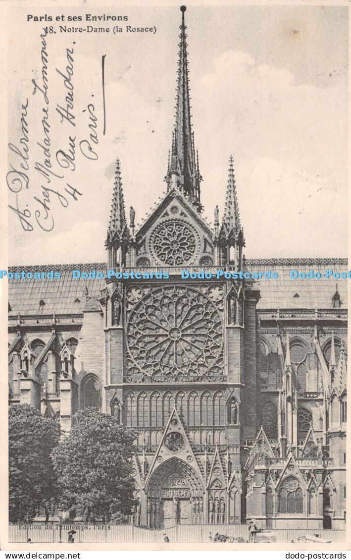 R288724 Paris et ses Environs 18 Notre Dame La Rosace 1907
