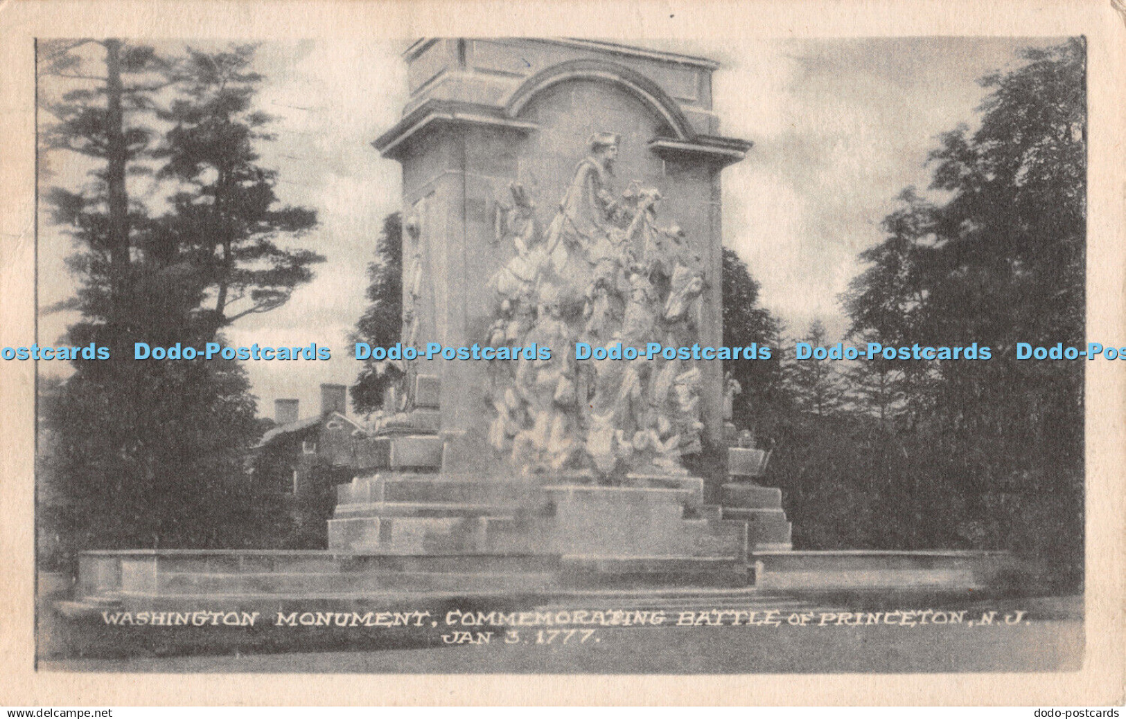 R292359 Washington Monument Commemorating Battle of Princeton N J The Eagle Post