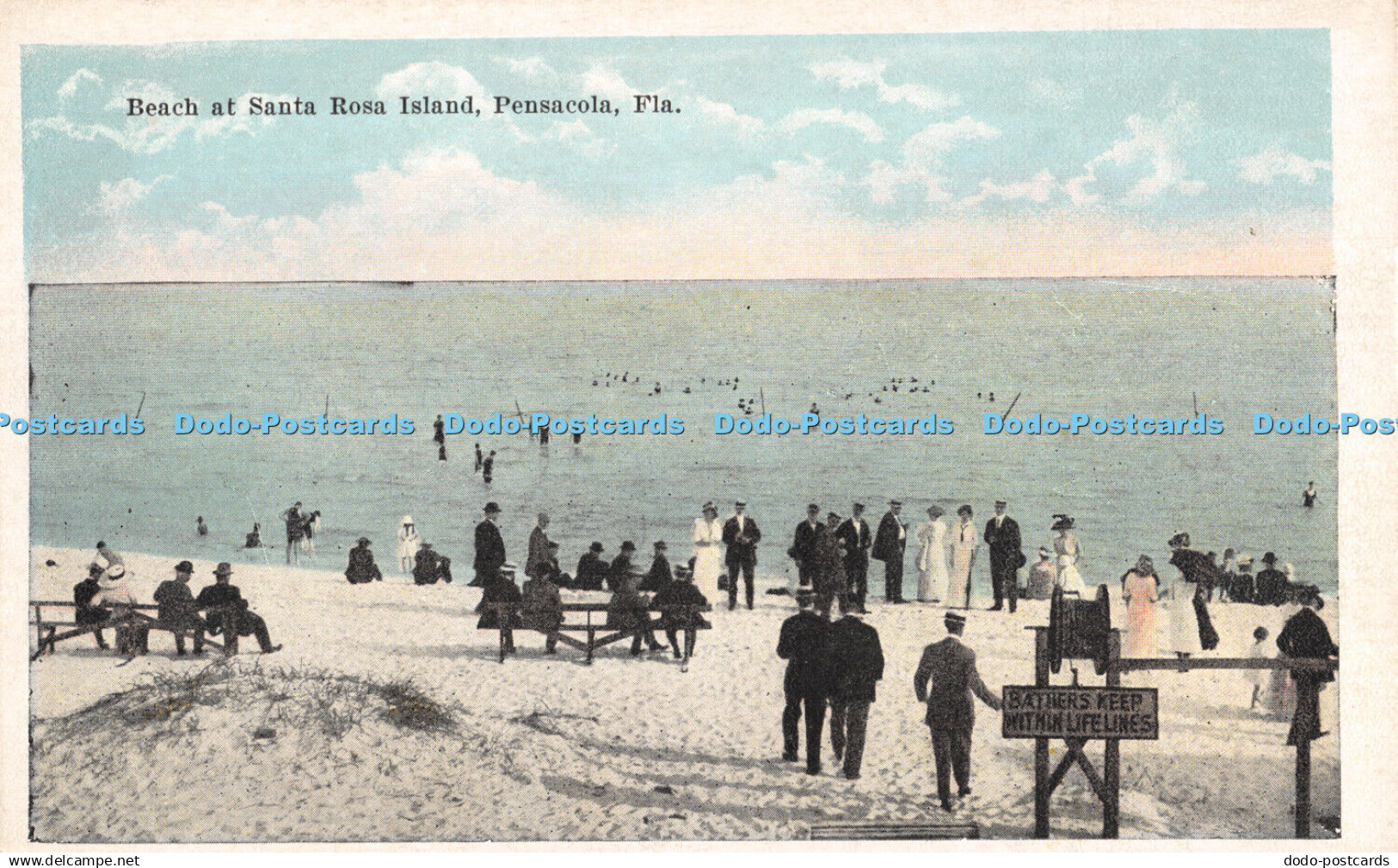 R313594 Pensacola Fla Beach at Santa Rosa Island Heinberg 1922