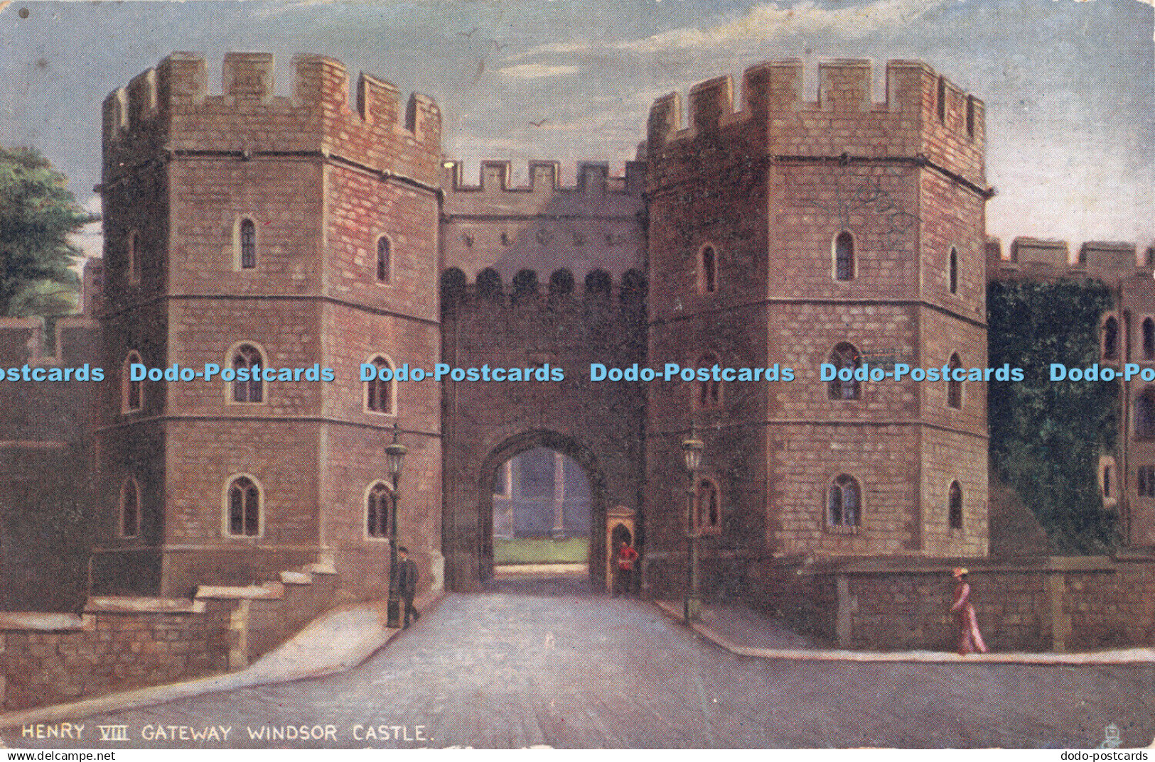 R314893 Henry VIII Gateway Windsor Castle Tuck Oilette 6164 Windsor
