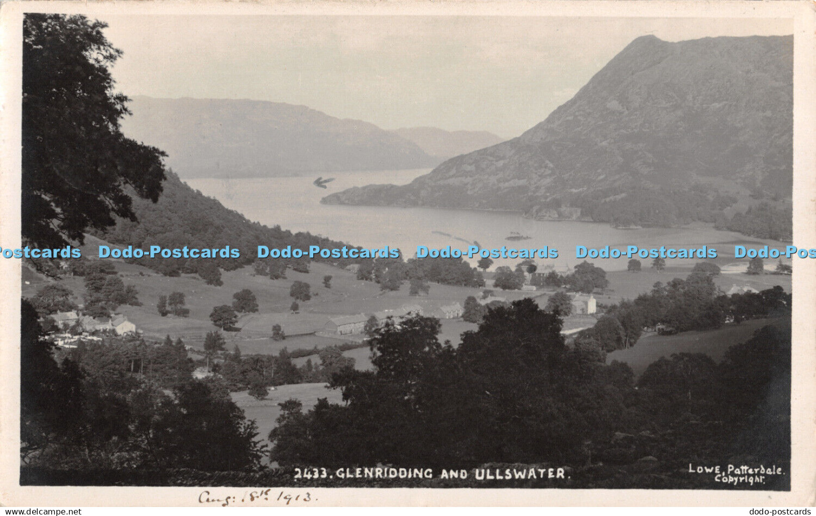 R331190 Glenridding and Ullswater Lowe Patterdale 1913