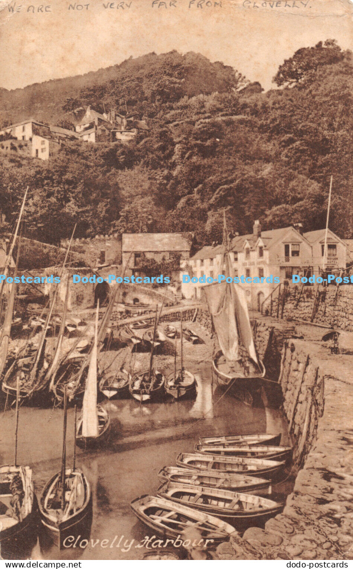 R338528 Clovelly Harbour We are not very far from Clovelly F Frith No 24773 1926