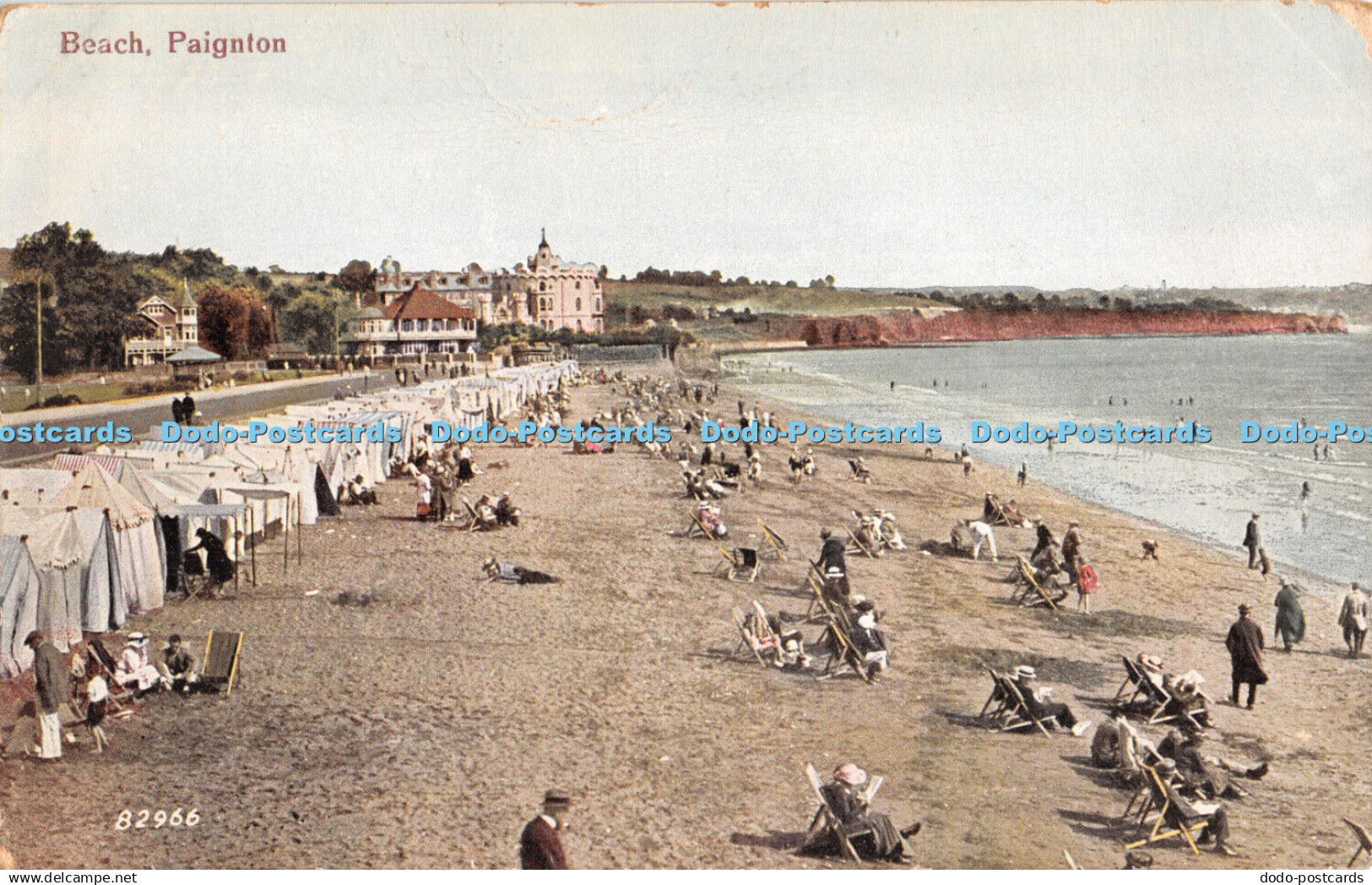 R344700 Paignton Beach Postcard