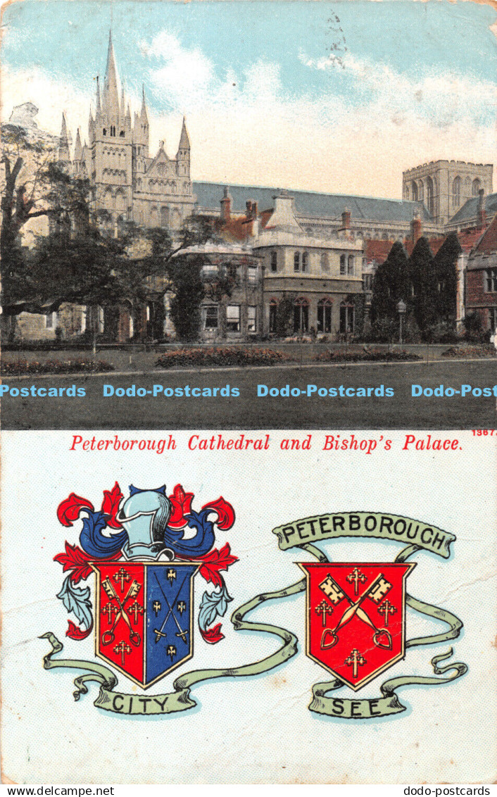 R352912 Peterborough City See Peterborough Cathedral and Bishop Palace 1906