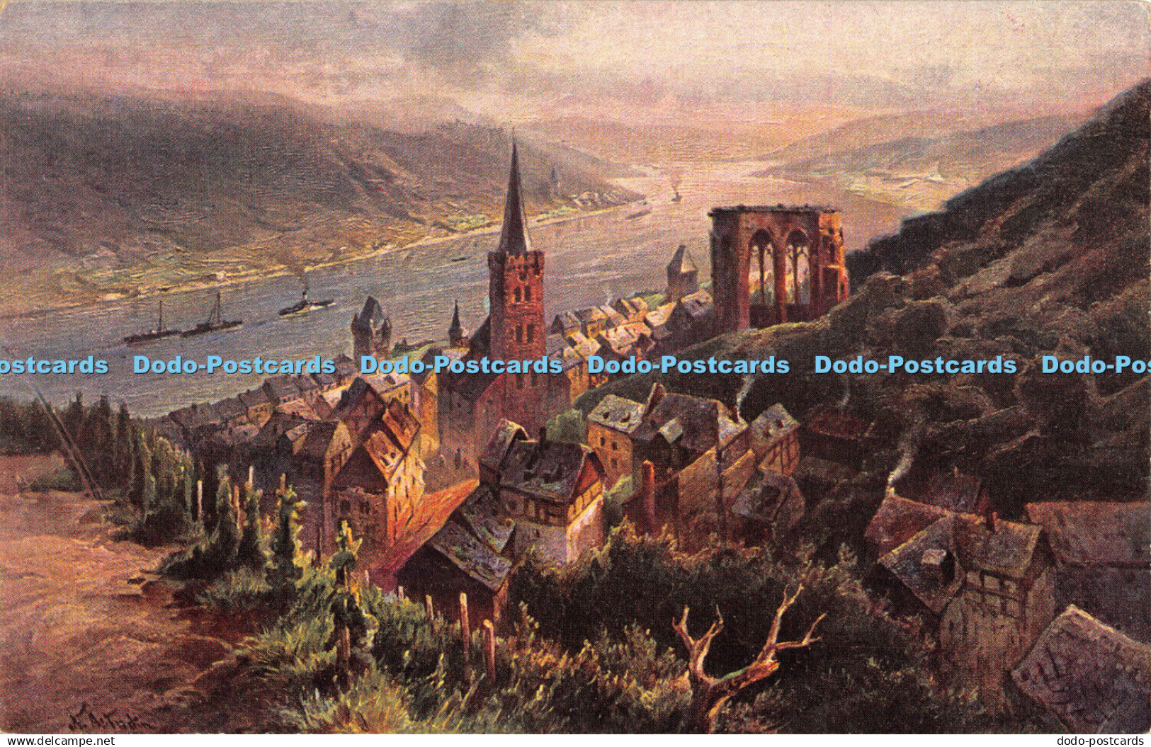 R355124 Bacharach Nun Geht die Fahrt Nach Bacharach Nach Bacharach am Rhein H B