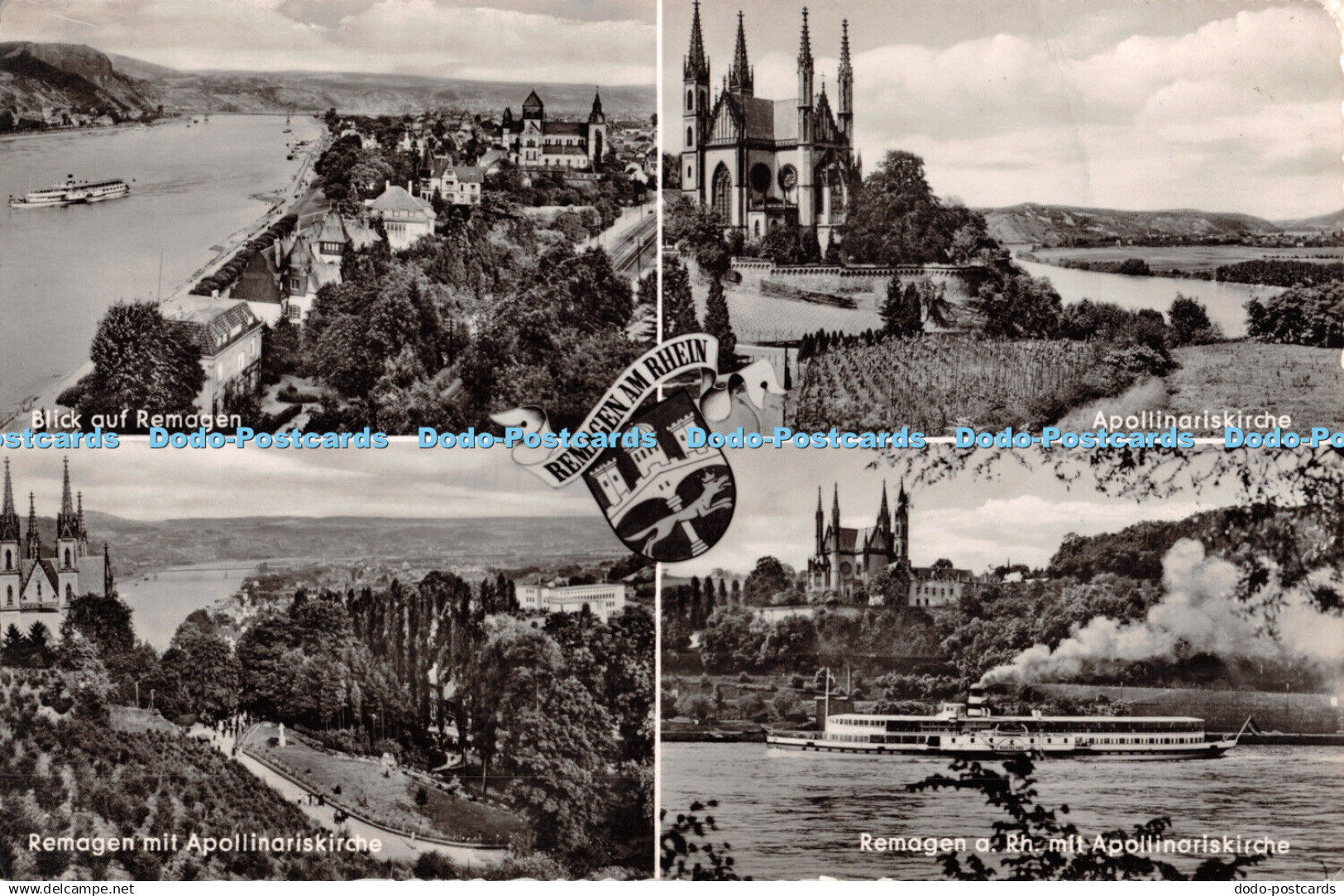 R358566 Remagen am Rhein Blick auf Remagen Apollinariskirche Suhwold