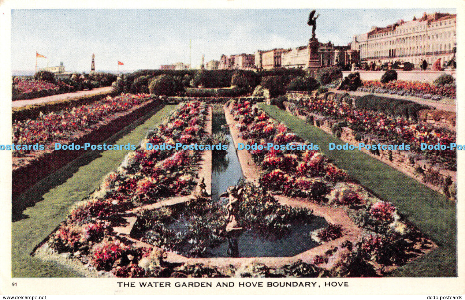 R364094 The Water Garden And Hove Boundary Hove 91 Post Card