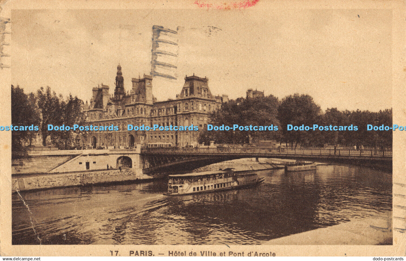 R369935 17 Paris Hotel de Ville et Pont dArcole 1937