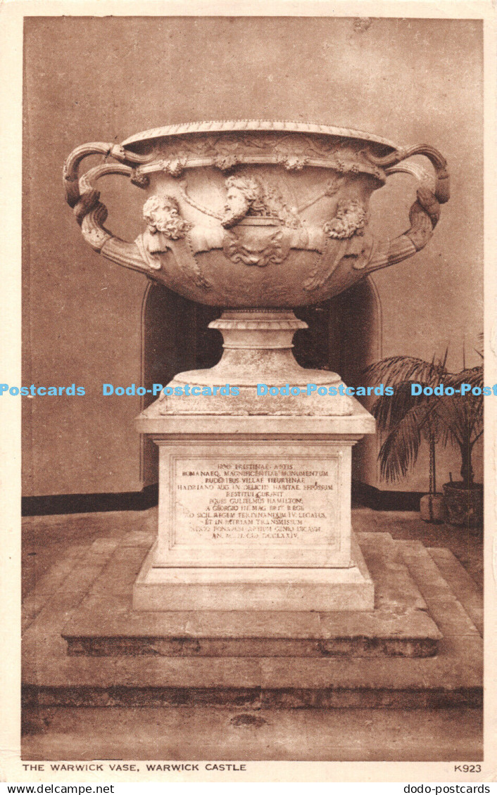 R374944 The Warwick Vase Warwick Castle K923 Warwick Castle Estate Office Walter