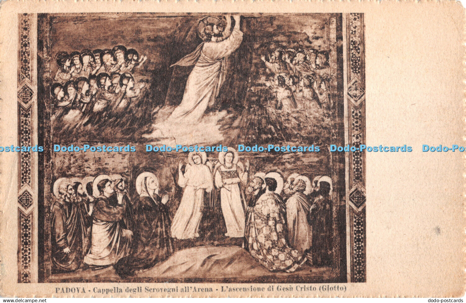 R380121 Padova Cappella degli Scrovegni all Arena L ascensione di Gesu Cristo Gi