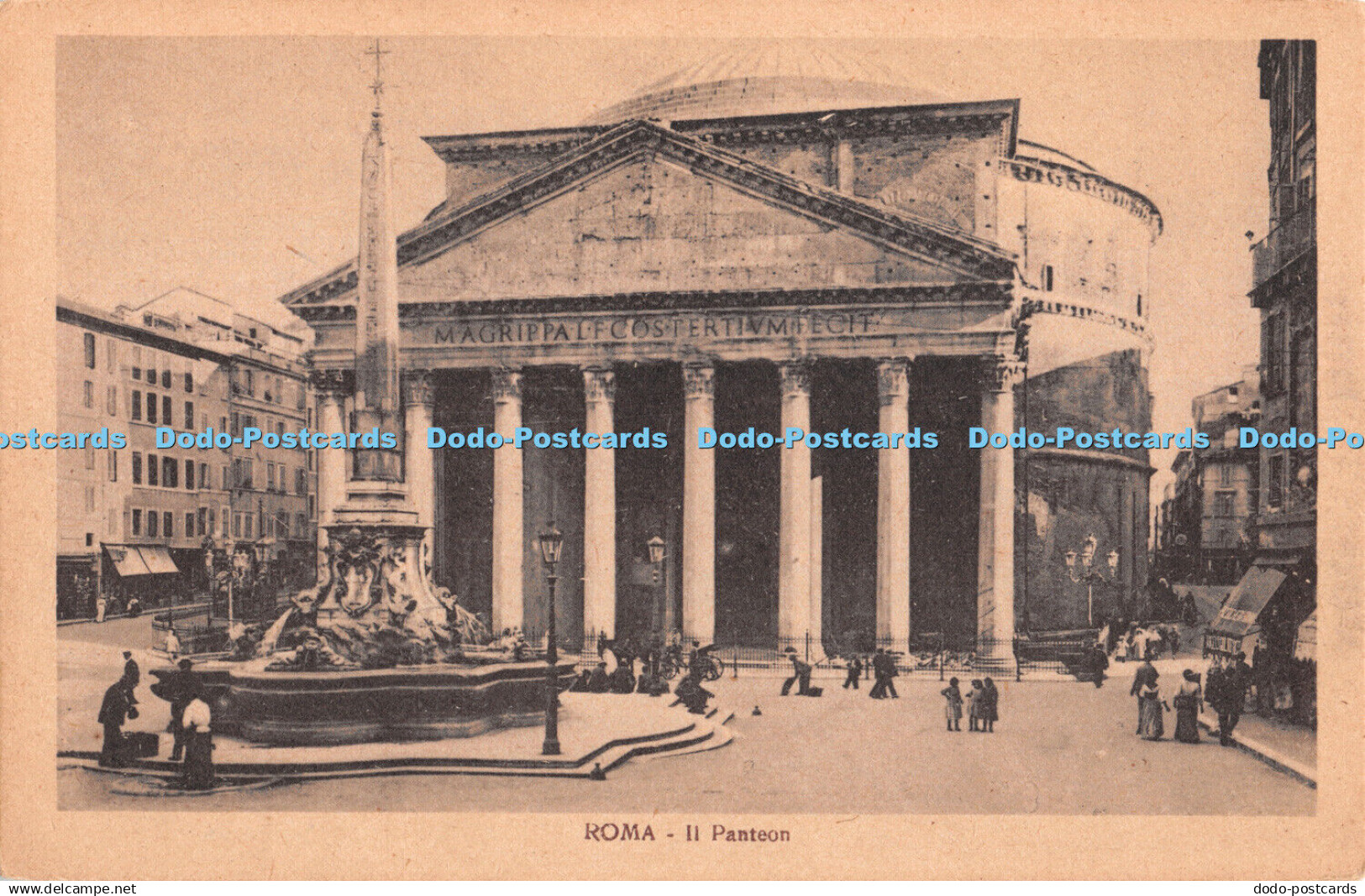R380128 Roma Il Panteon E G D V Postcard