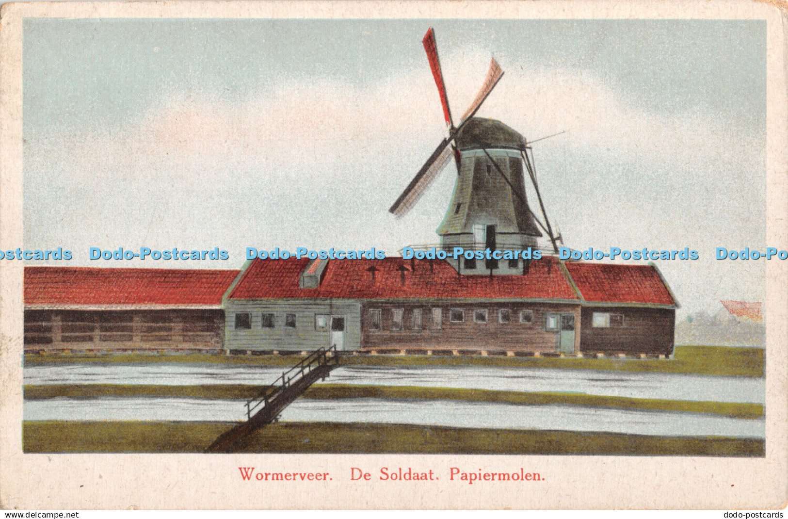 R382037 Wormerveer De Soldaat Papiermolen Uitgave D Spaander W and S H Nadruk Ve