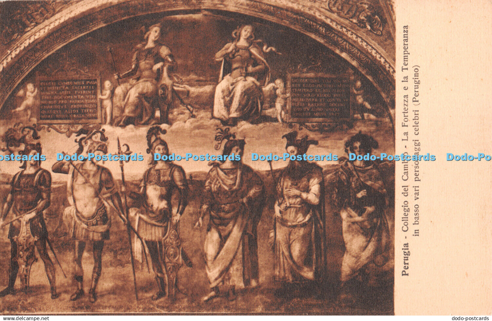 R382453 Perugia Collegio Del Cambio La Fortezza e la Temperanza in Basso Vari Pe