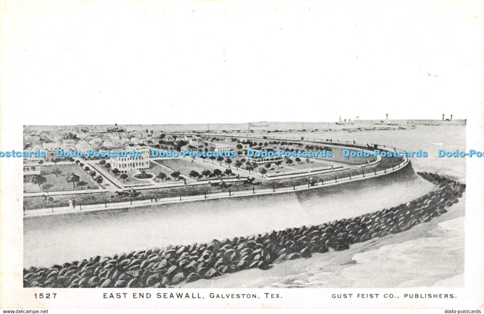 R386123 Tex East and Seawall Galveston Gust Feist