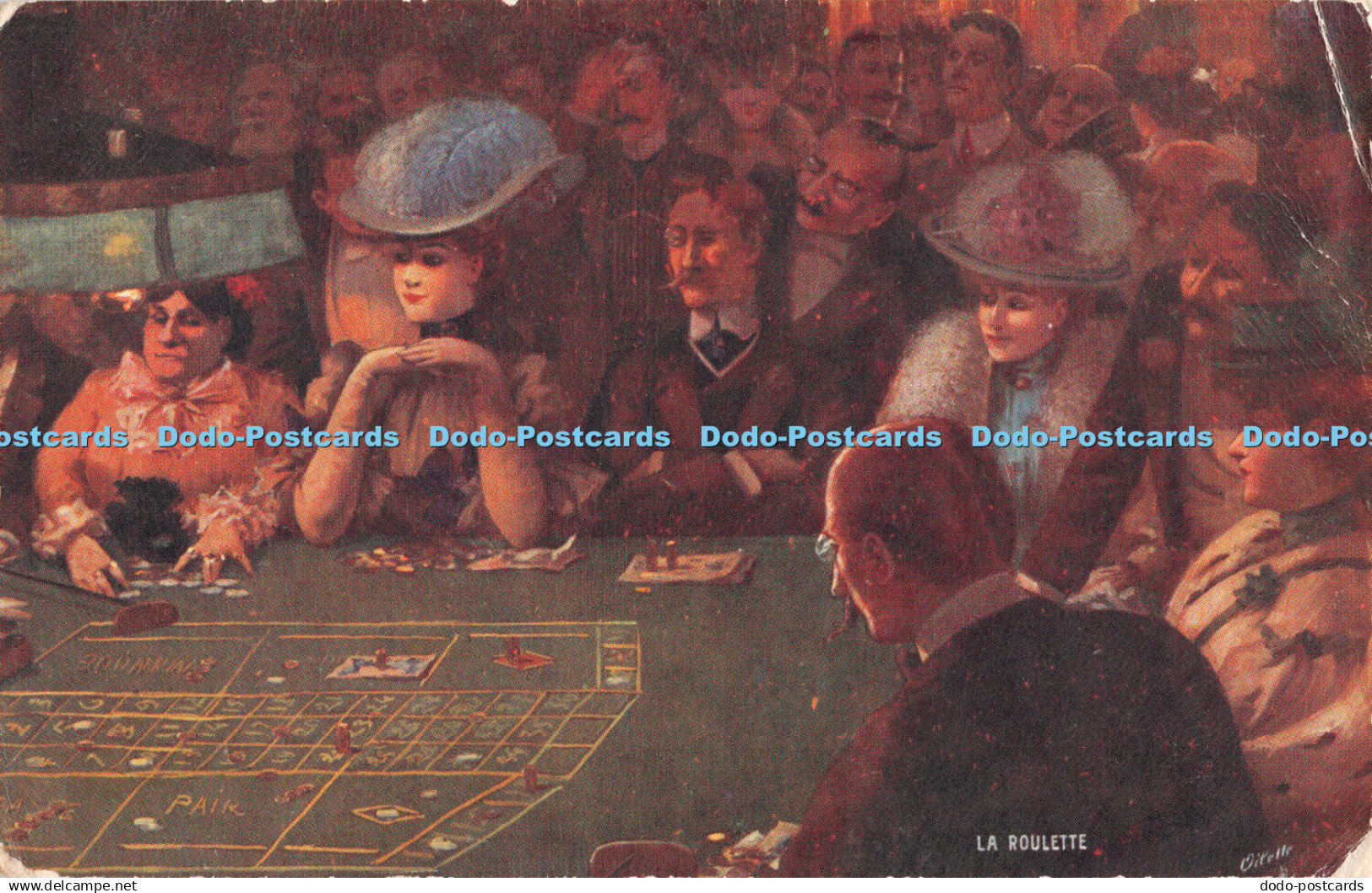 R390216 La Roulette Oilette Tuck Serie 991 Collection Villes de France 1917