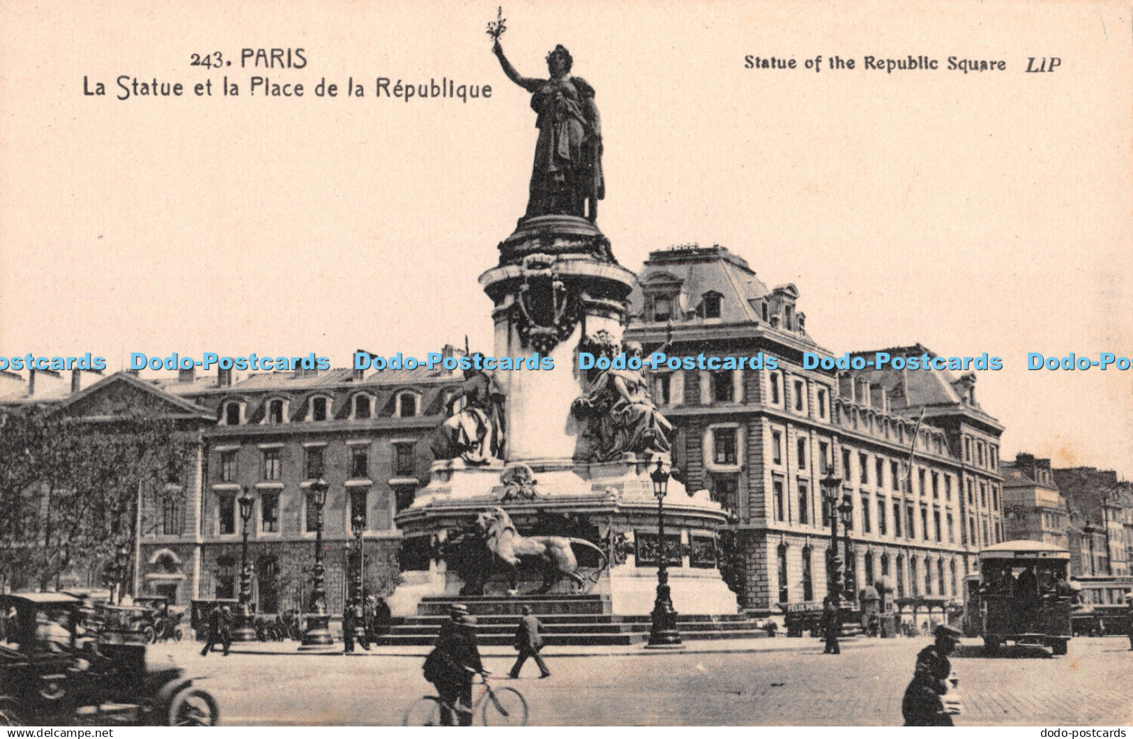 R410778 243 Paris La Statue et la Place de la Republique Statue of the Republic
