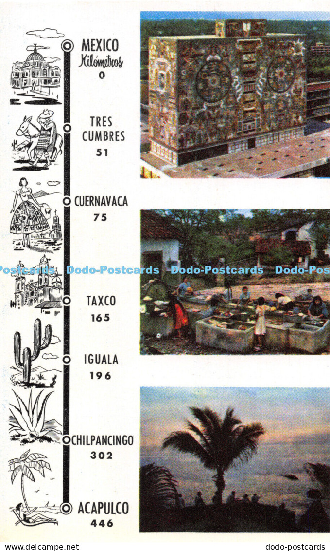 R418651 Mexico Taxco Acapulco Editorial Mexico S A Mexico Lito Offset Sanchez Ma