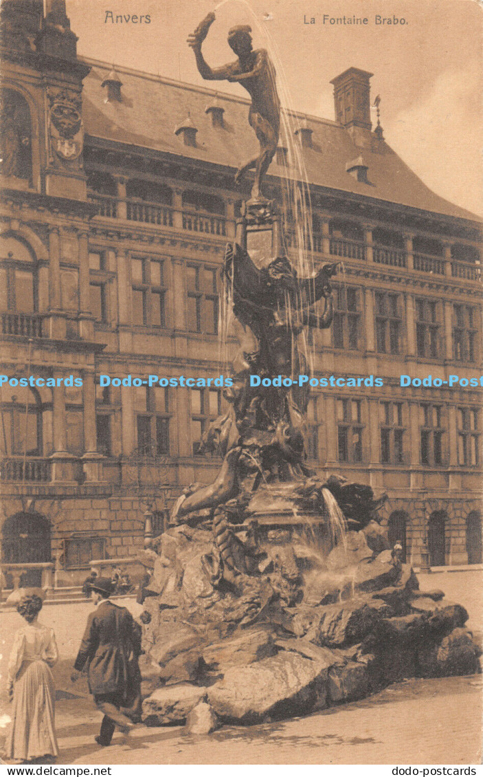 R445681 Anvers La Fontaine Brabo Nels Bruxelles Series Anvers No 134