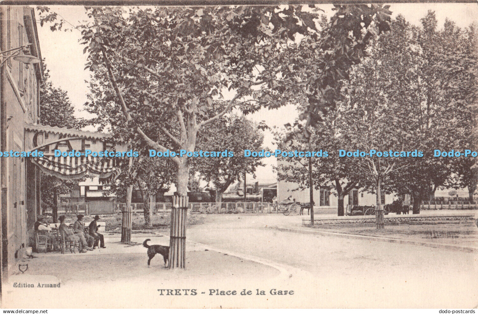 R447741 Trets Place de la Gare Armand Postcard