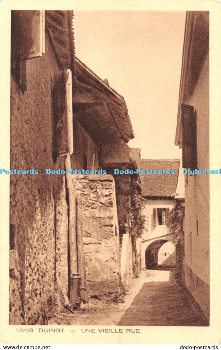 R464412 12228 Duingt Une Vieille Rue Collection La Savoie Braun