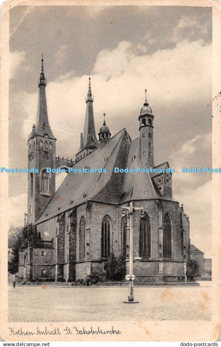 R466571 Kothen Anhalt St Jakobskirche Postcard