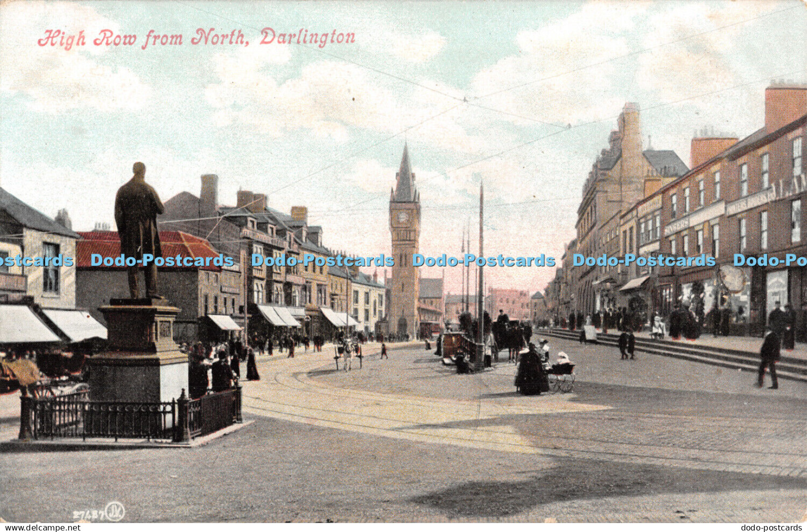 R467453 Darlington High Row From North Postcard