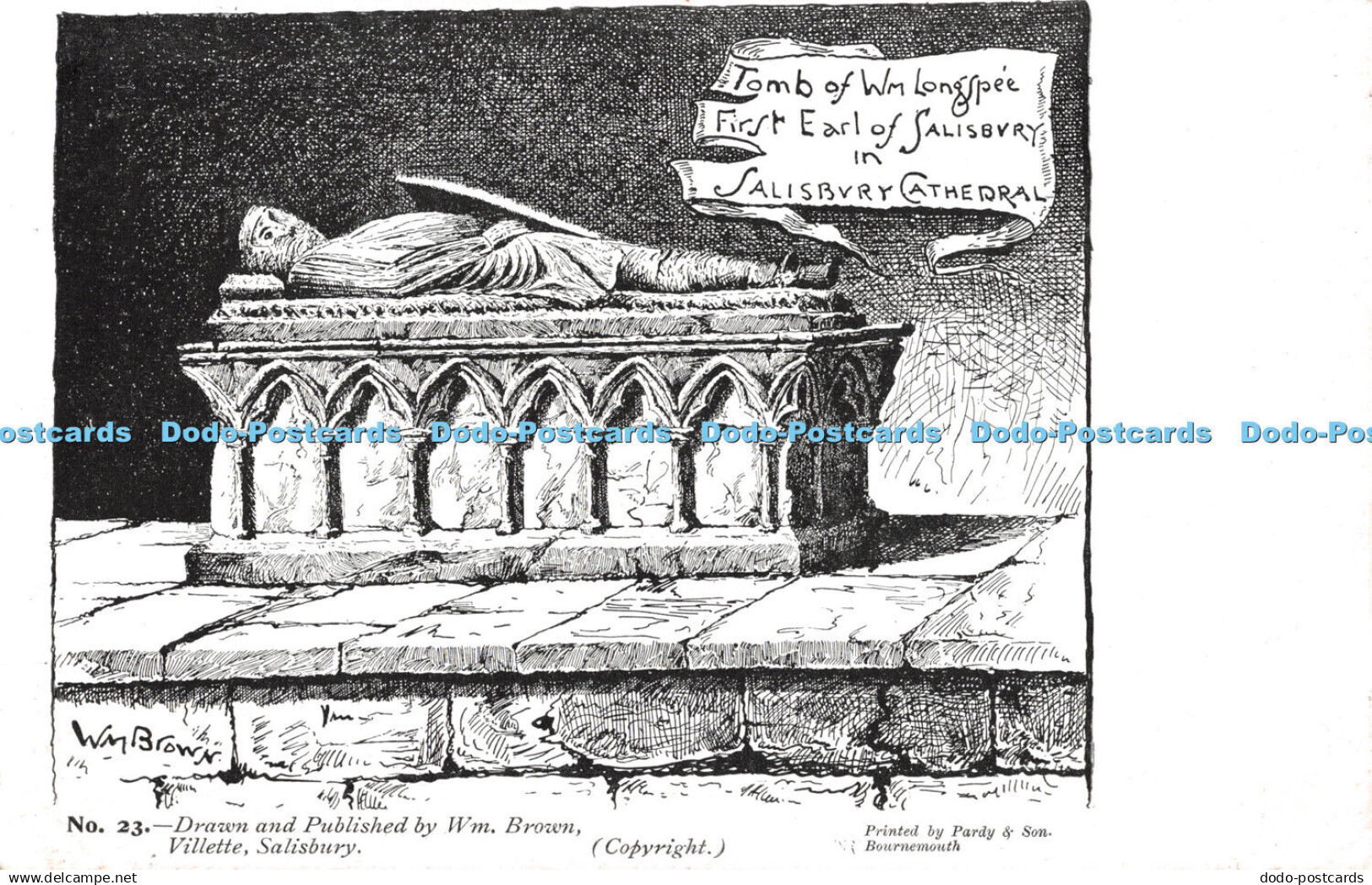 R479221 Tomb of Wm Longspee First Earl of Salisbury in Salisbury Cathedral Pardy