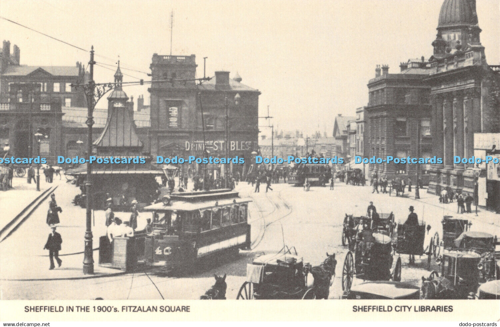R484485 Sheffield in the 1900 s Fitzalan Square Sheffield City Libraries