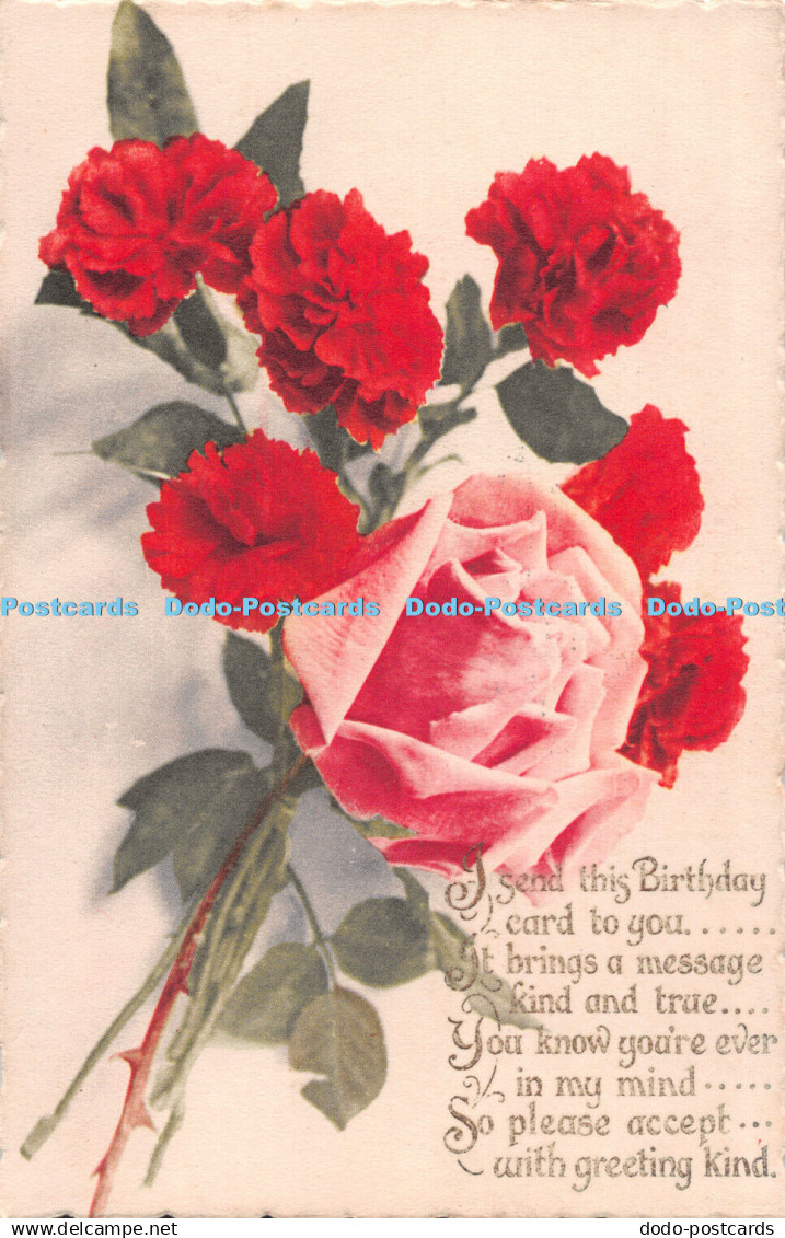 R489656 I Send This Birthday Card To You Rose 1926