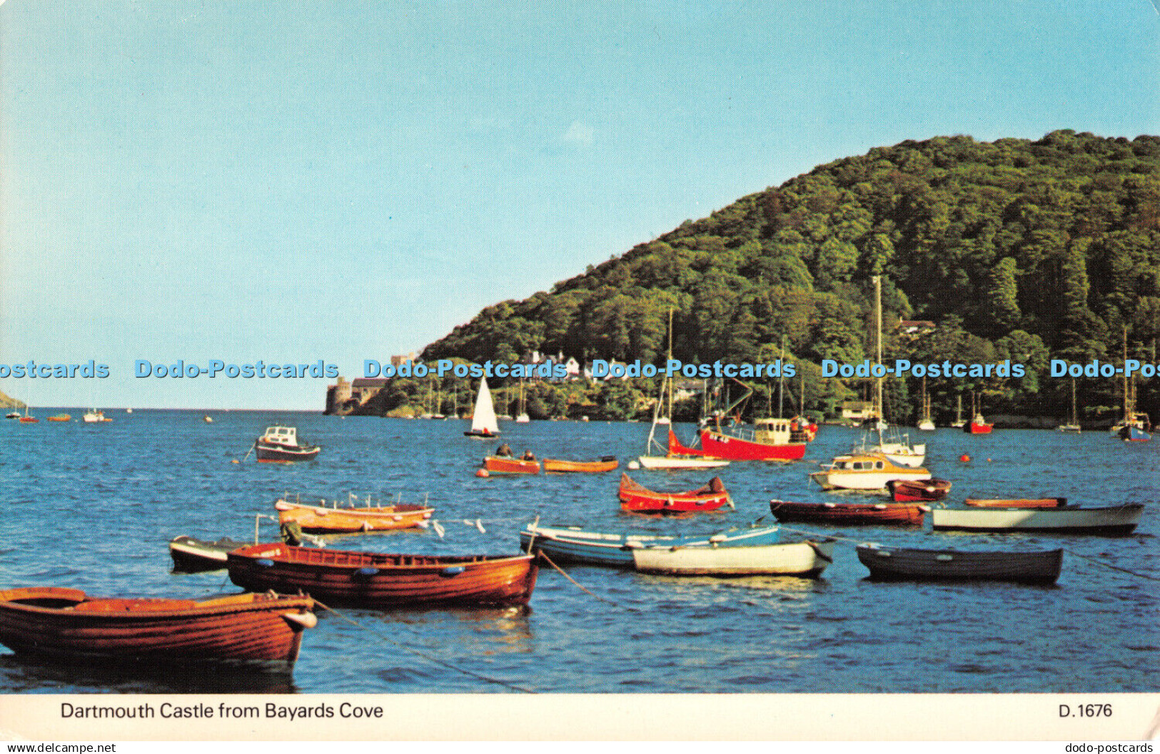 R508158 Dartmouth Castle from Bayards Cove D 1676 Dennis