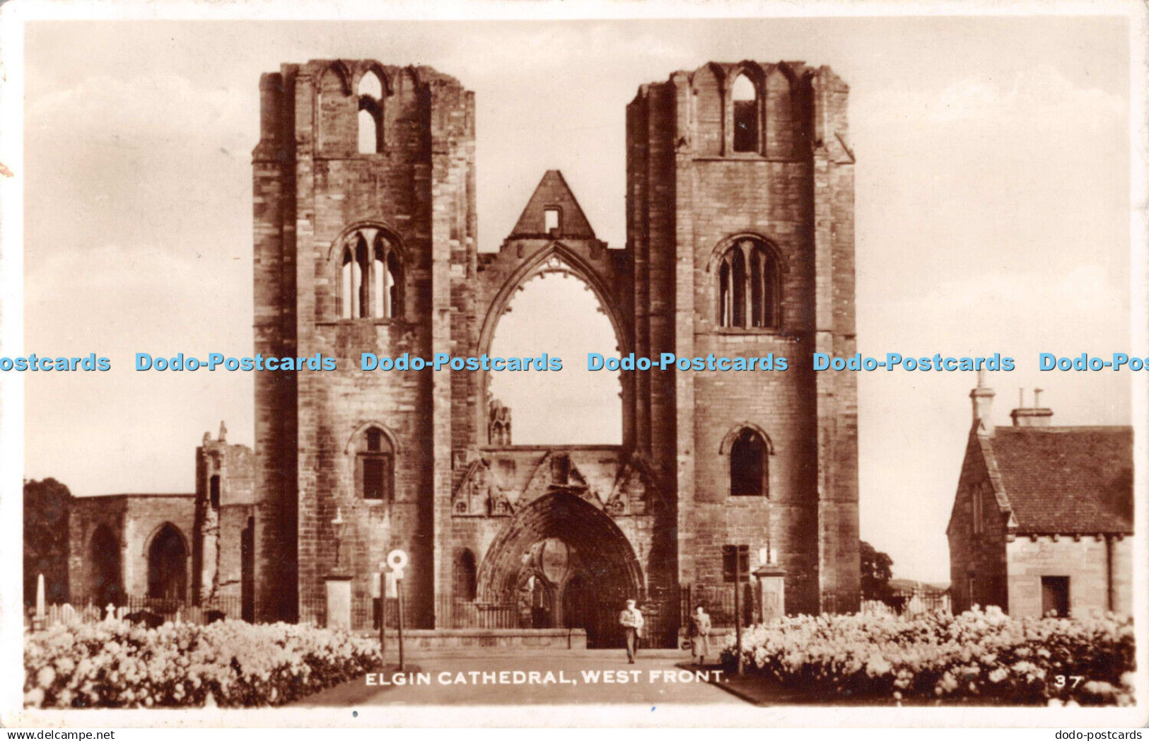 R531027 Elgin Cathedral West Front RP 1955