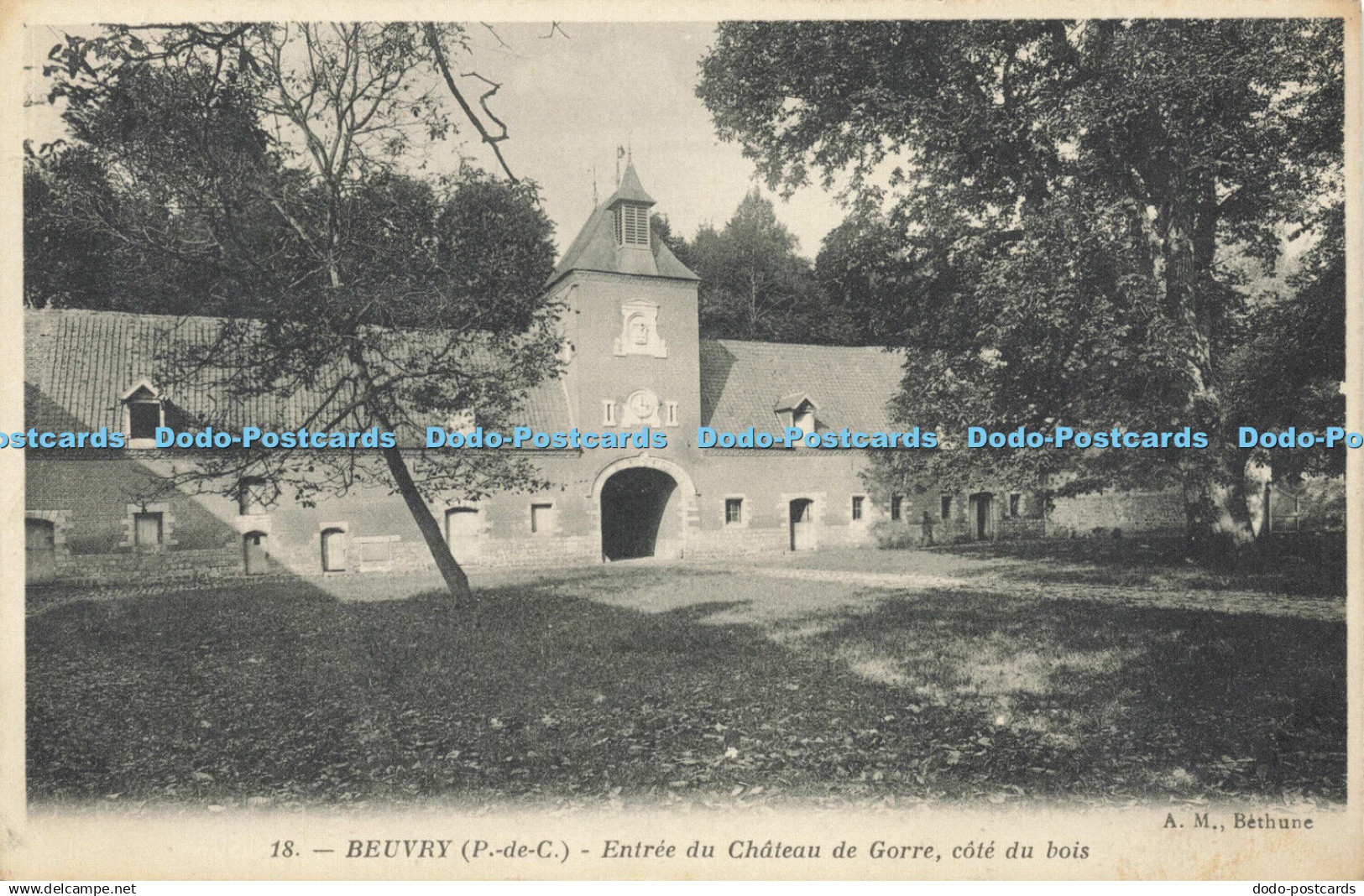 R588376 18 Beuvry P de C Entree du Chateau de Gorre cote du bois A M Bethune