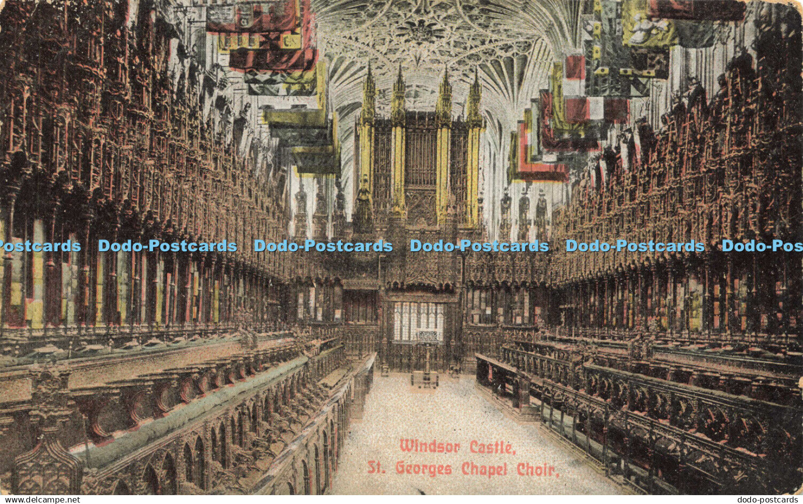 R589069 Windsor Castle St Georges Chapel Choir Marshalls Series Windsor