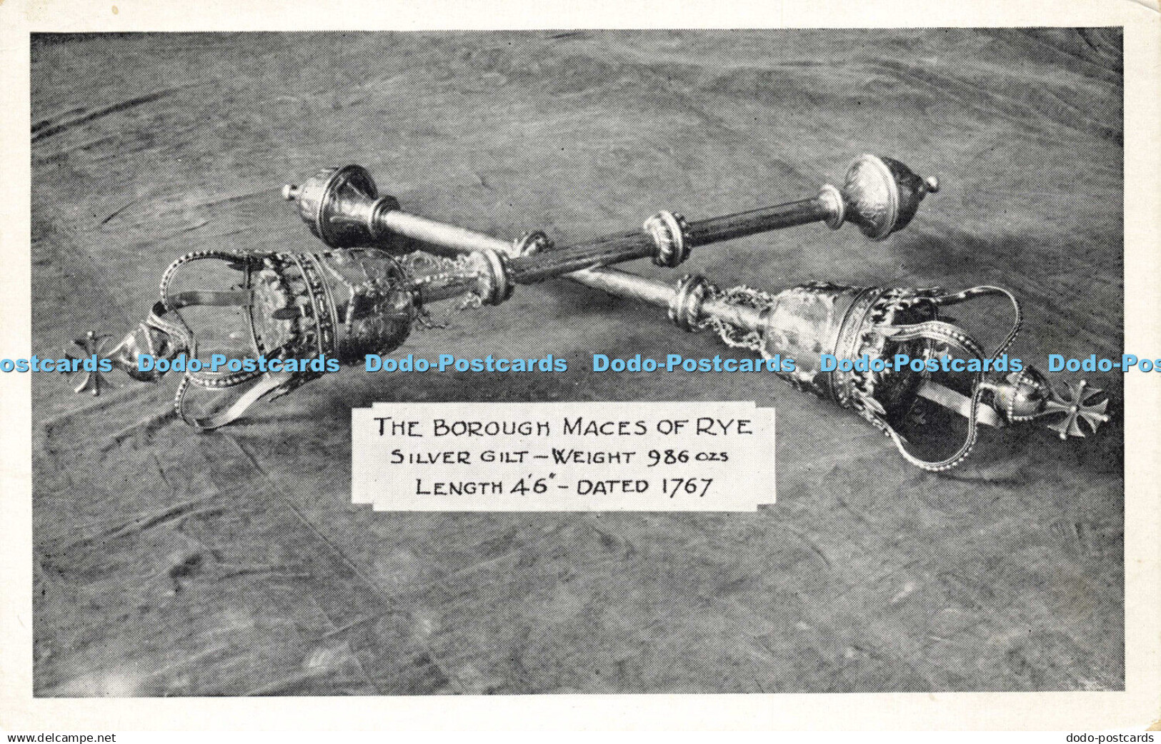 R598899 The Borough Maces of Rye Silver Gilt Dated 1767 Rye Corporation