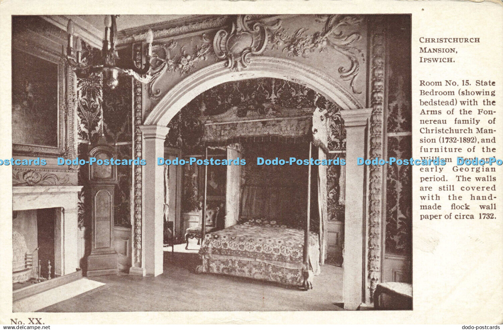 R600537 Christchurch Mansion Ipswich No XX Room No 15 State Bedroom Ipswich Corp