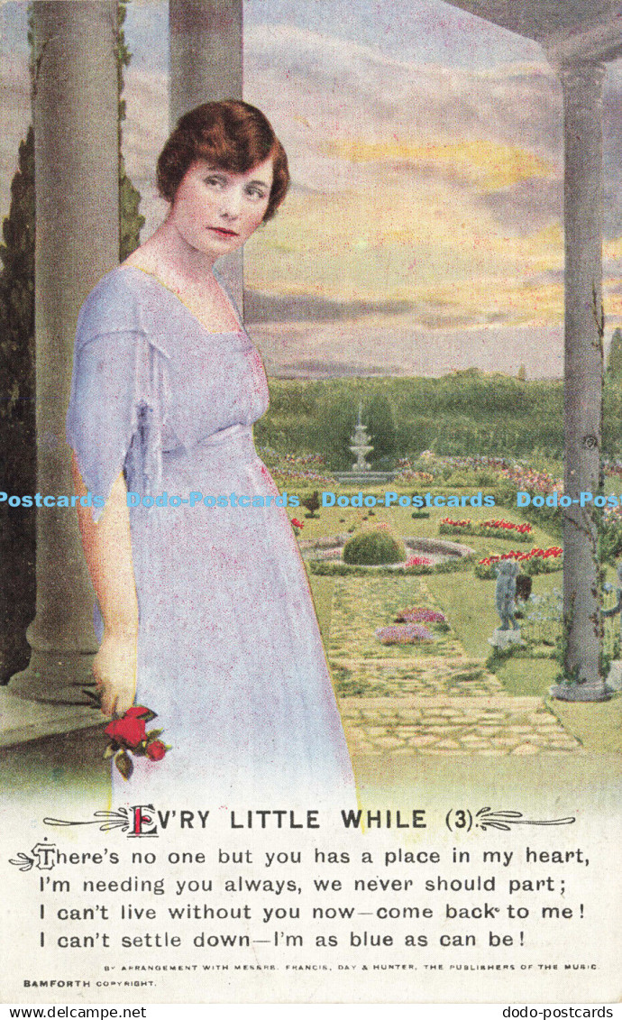 R611379 Evry Little While Bamforth Songs Series No 5018 3