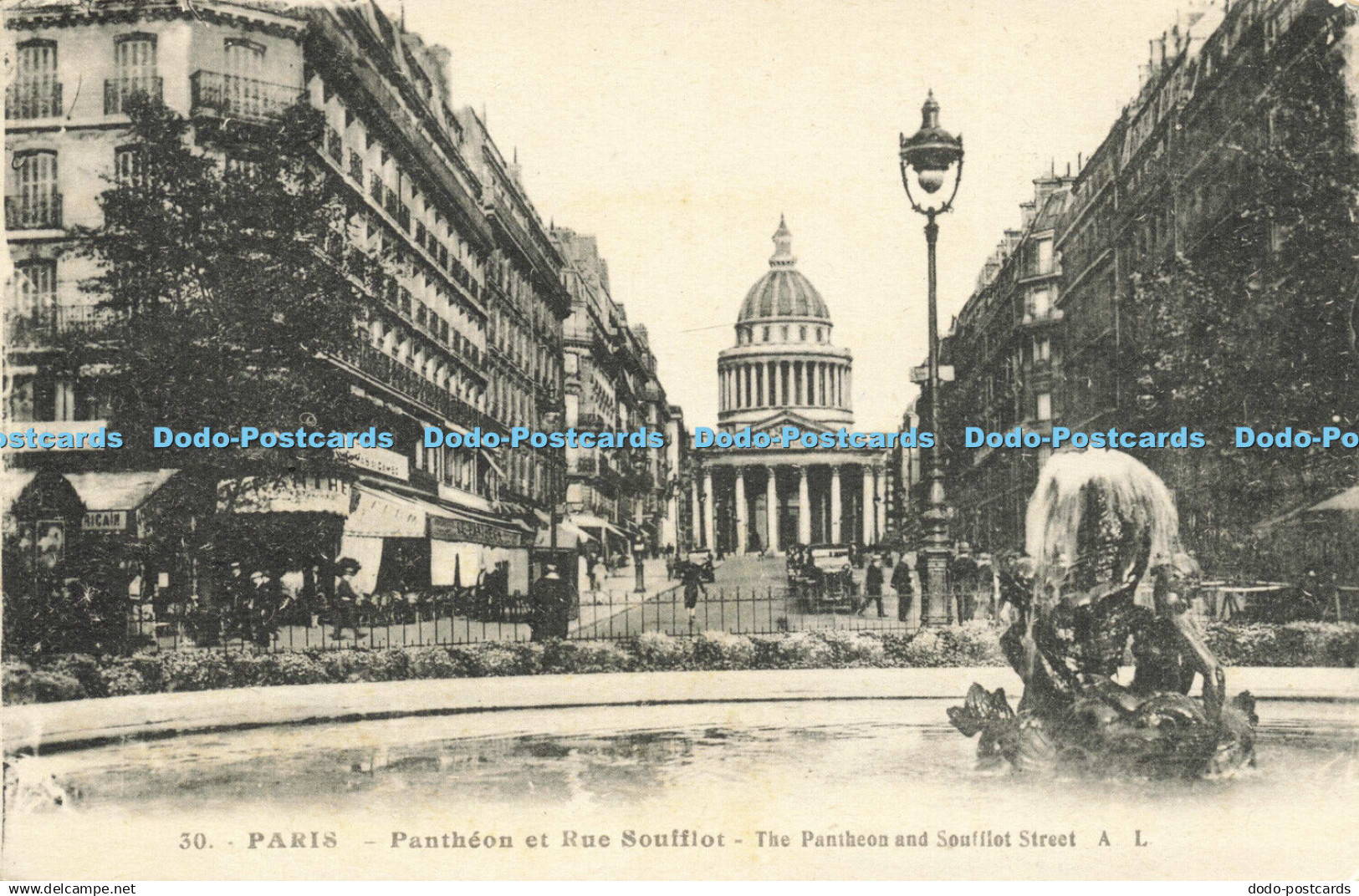 R613895 30 Paris Pantheon et Rue Soufflot Pantheon and Soufilot Street A L A Lec