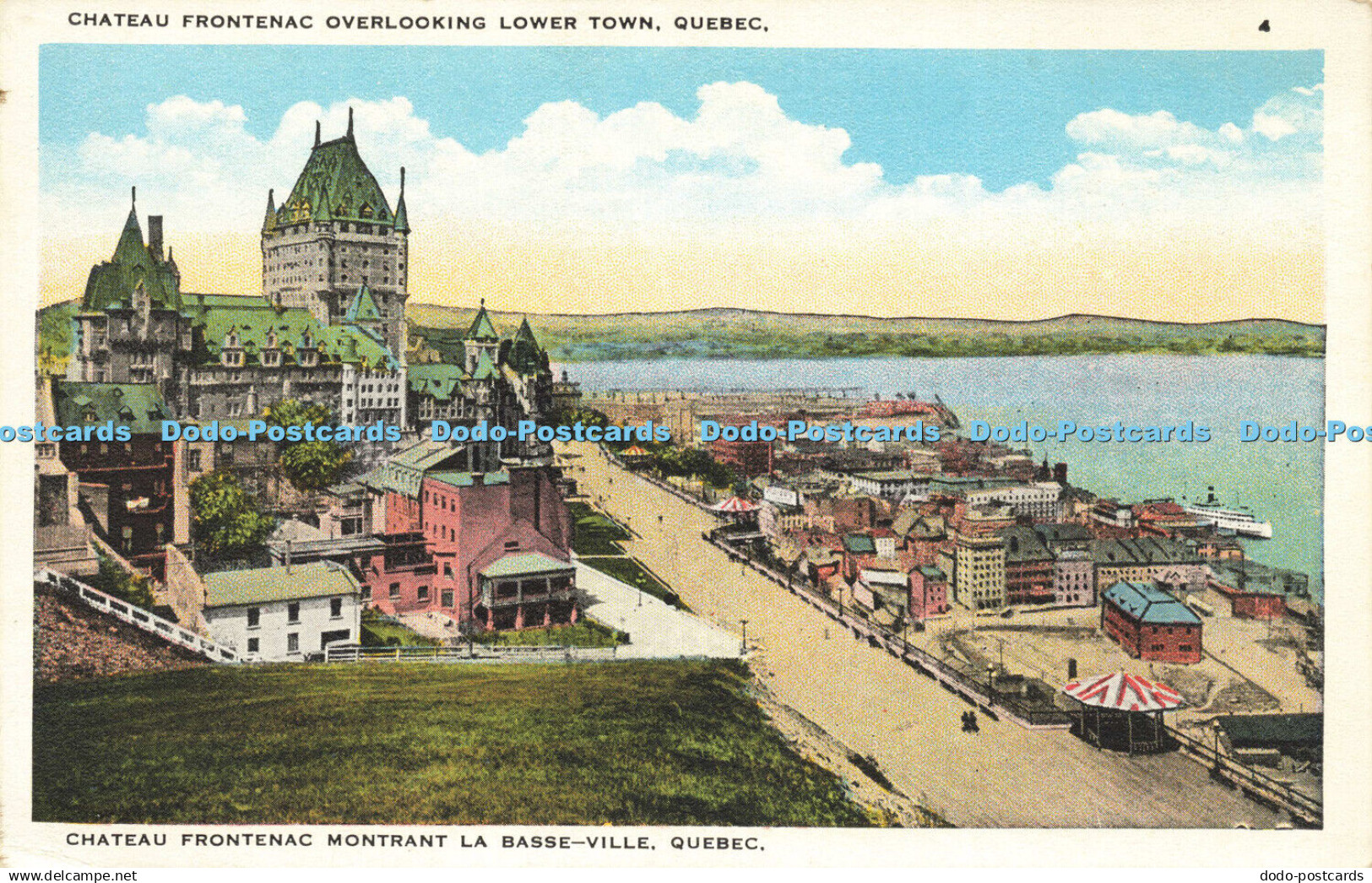 R618886 Chateau Frontenac Overlooking Lower Town Quebec Chateau Frontenac Montra