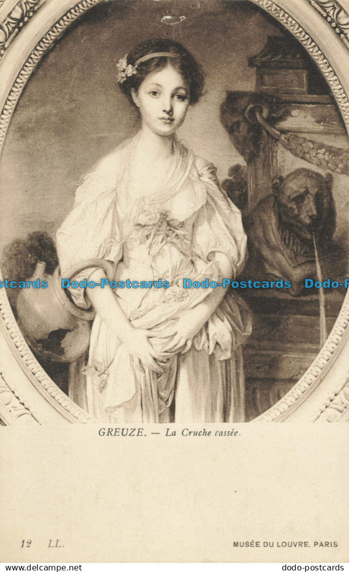 R625516 Greuze. La Cruche cassee. 12. LL. Musee du Louvre. Paris. Der Zerbrochen