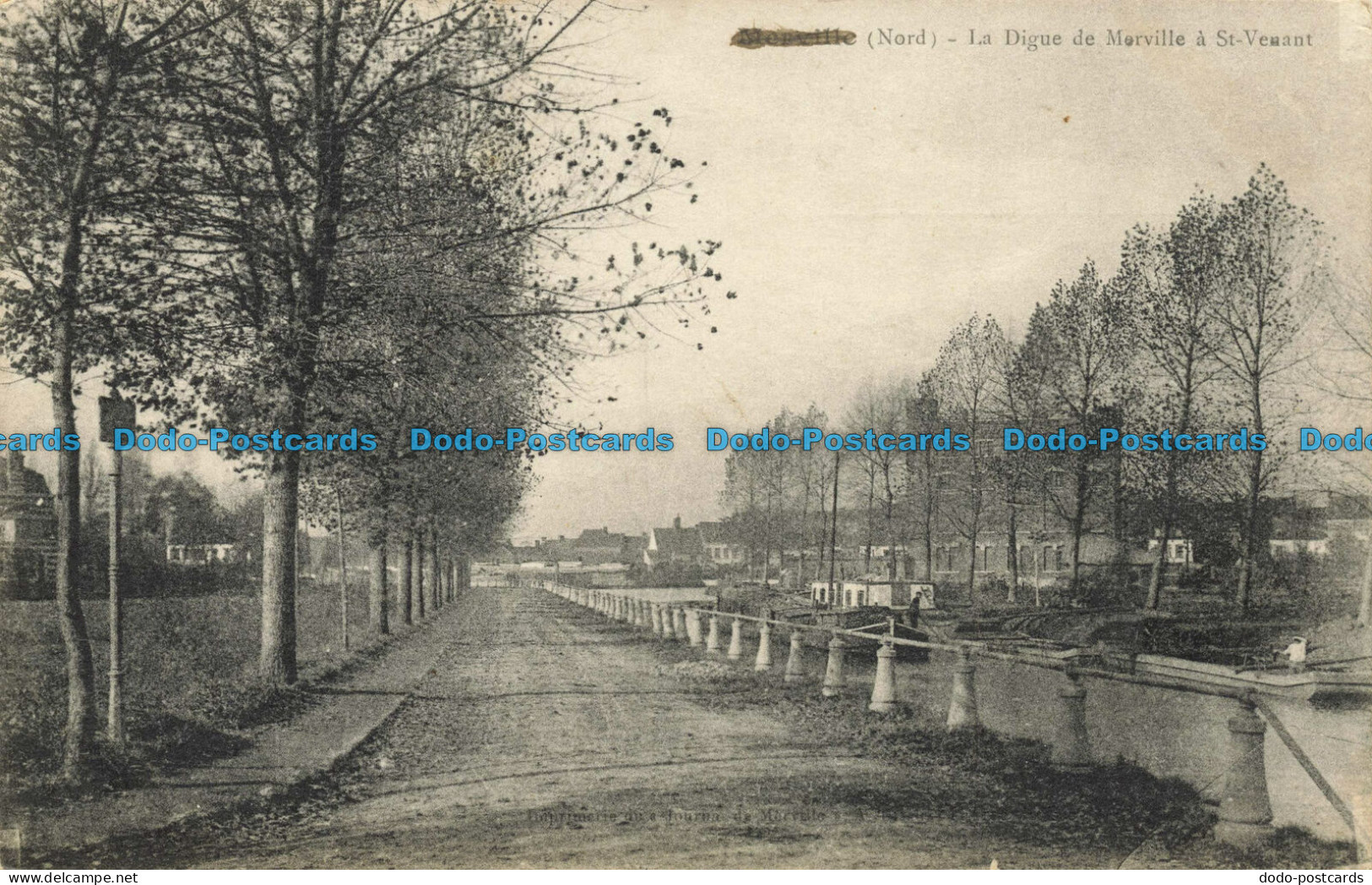 R632957 Merville. Nord. La Digue de Merville a St. Venant